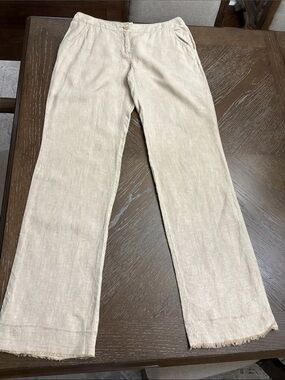 Merona tan khaki linen pants trousers Size 4